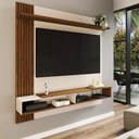 Ver imagem 2 de Painel para Tv até 55 Polegadas Sunset 1 Porta Freijó/off White - Panorama Móveis