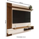 Ver imagem 4 de Painel para Tv até 55 Polegadas Sunset 1 Porta Freijó/off White - Panorama Móveis