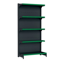 Gondola Parede 170 Fit Inicial Preto 5 Bandeja Pe Verde - 1