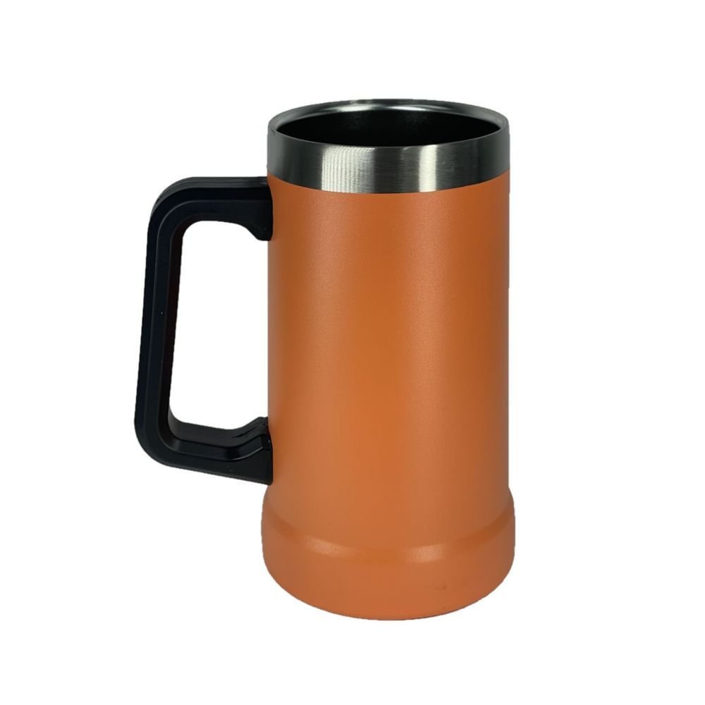 Caneca Térmica Aço Inox Laranja 709ML - Bono - 2
