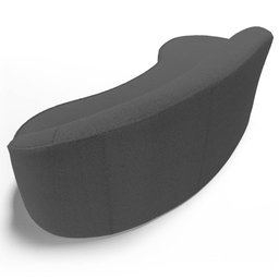 Sofá Living 3 Lugares 230cm Braço Direito Mozart D06 Bouclê Chumbo - Mpozenato - 6