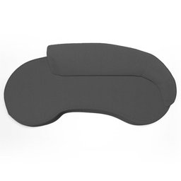 Sofá Living 3 Lugares 230cm Braço Direito Mozart D06 Bouclê Chumbo - Mpozenato - 8