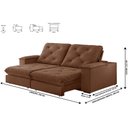 Ver imagem 3 de Sofa Retrátil Cuiabá 2,30m Mola Ensacada 04 Lugares Txr