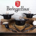 Ver imagem 3 de Jogo de Panelas 10 Peças Black Rose Gold Berlinger Haus Cozinha Qualidade Design Moderno