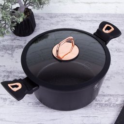 Jogo de Panelas 10 Peças Black Rose Gold Berlinger Haus Cozinha Qualidade Design Moderno - 9