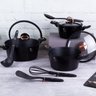 Jogo de Panelas 10 Peças Black Rose Gold Berlinger Haus Cozinha Qualidade Design Moderno - 4