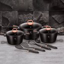 Ver imagem 5 de Jogo de Panelas 10 Peças Black Rose Gold Berlinger Haus Cozinha Qualidade Design Moderno