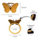 Ver imagem 6 de 12 Argolas Porta Guardanapos Anel Borboleta Vazada em Mdf