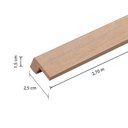 Ver imagem 5 de Barra de Acabamento L Reto Roble Natural 2,5x270 Cm