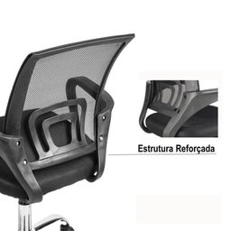 Kit 2 Peças com Mesa Escritório em L NT 2060 e Cadeira de Escritório Diretor Tok - 18