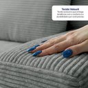 Ver imagem 5 de Sofá Modular Evo de 3 Lugares com Chaise Esq Evo. Two 2,70m Boost Tech em Velourê Cama Inbox Cinza