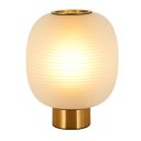 Ver imagem 1 de Abajur Friso Jateado Dourado 24cm x 30cm 1 Luz E27