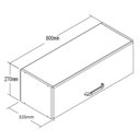 Ver imagem 3 de Armário Aéreo 1 Porta Basculante 80cm Branco