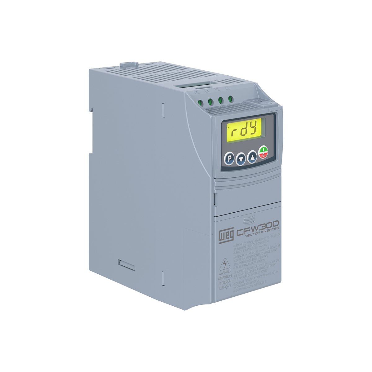 Inversor de Frequência Trifásica Weg Cfw300 380/440v 3,5a P/ Motor Trifásico 2cv-1,5kw/220v