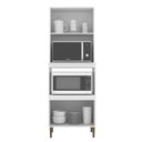 Ver imagem 2 de Torre Quente 070cm 4 Portas 2 Nichos para Forno e Microondas Branco