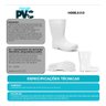 Bota Pvc Borracha Cano Médio Galocha Impermeável Epi Crival - 4