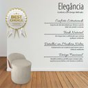 Ver imagem 2 de Puff Orgânico Redondo com Encosto Luxo Composé Corino e Suede para Sala e Recepção:bege