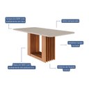 Ver imagem 5 de Sala de Jantar Ariela 180cm com 6 Cadeira Juliana