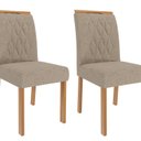 Ver imagem 4 de Sala de Jantar Ariela 180cm com 6 Cadeira Juliana Marrom/Cinamomo/Off/Mad/Linho Bege