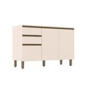 Ver imagem 1 de Balcão de Cozinha Modulado Connect P- Pia C-2 Gavetas e 3 Portas 120x51x82cm Off White - Henn