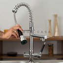 Ver imagem 2 de Torneira Para Cozinha Gourmet Misturador Monocomando Entrada Filtro Munim Pingoo.casa - Prata