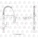 Ver imagem 5 de Torneira Para Cozinha Gourmet Misturador Monocomando Entrada Filtro Munim Pingoo.casa - Prata