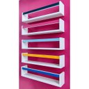 Ver imagem 4 de Prateleira Para Livros Infantis Colorida Nicho de Parede Organizador de Brinquedos 55cm:ROSA