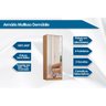 Armário Multiuso Lavanderia Grife c/ 2 Portas c/ Espelho Branco - Demóbile - 2