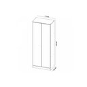 Ver imagem 4 de Armário Multiuso Lavanderia Grife c/ 2 Portas c/ Espelho Branco - Demóbile