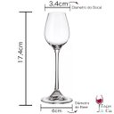Ver imagem 4 de Jogo 6 Taças Cristal Titânio Licor Bohemia Helena 60ml