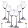 Jogo 6 Taças Cristal Titânio Licor Bohemia Helena 60ml - 6