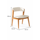 Ver imagem 4 de Cadeira com Encosto Anatômico 80cm em Madeira Maciça Allegra Oona Design Mel
