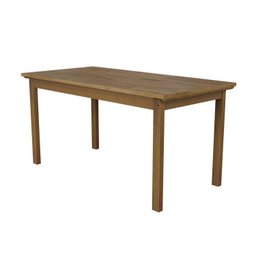Conjunto para Jardim Madeira Maciça 160x80cm 1 Mesa 6 Cadeiras Assento Estofado Itália - 8