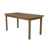 Conjunto para Jardim Madeira Maciça 160x80cm 1 Mesa 6 Cadeiras Assento Estofado Itália - 8
