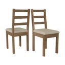 Ver imagem 7 de Conjunto para Jardim Madeira Maciça 160x80cm 1 Mesa 6 Cadeiras Assento Estofado Itália