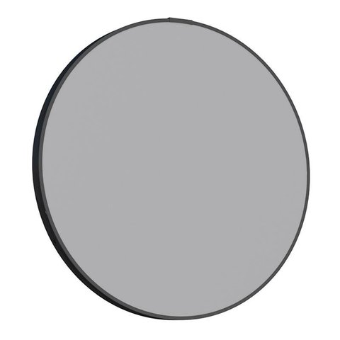 Espelho Para Banheiro Redondo Aço Luna 50 Cozimax Preto