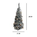 Ver imagem 2 de Arvore Cone Nevada C/ Led Usb Verde Branco 180cm Grillo 62698-098