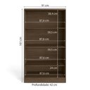 Ver imagem 4 de Armário Estante 2 Portas com Chave Versatile Munique 91cm