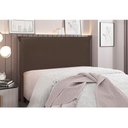 Ver imagem 4 de Cabeceira Cama Box Queen 160 Cm Garden Veludo S04 Cor Marrom