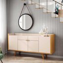 Ver imagem 2 de Aparador para Sala Buffet com 04 Portas 02 Gavetas Havana B01 Off White Cinamomo - Lyam Decor