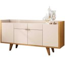 Ver imagem 1 de Aparador para Sala Buffet com 04 Portas 02 Gavetas Havana B01 Off White Cinamomo - Lyam Decor