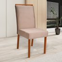 Ver imagem 3 de Kit 8 Cadeiras Madeira Maciça e Estofada Bella Espresso Móveis 