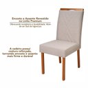 Ver imagem 7 de Kit 4 Cadeiras Madeira Maciça, Estofada e Bordada Liz Authentic Espresso Móveis