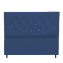 Ver imagem 1 de Cabeceira Cama Box Estofada Queen 160 Cm Geovana Suede:azul Marinho