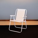 Ver mais imagens de Kit 2 Cadeira de Praia Alta em Aço 110 Kg Branca Mor