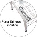 Ver imagem 5 de Escorredor de Louças Cozinha P/ 11 Pratos e 6 Copos - Colors Wp Connect Branco