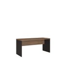 Ver imagem 1 de Escrivaninha Mesa Escritório Design Moderno 120cm Ameixa e Preto Chess Marrom