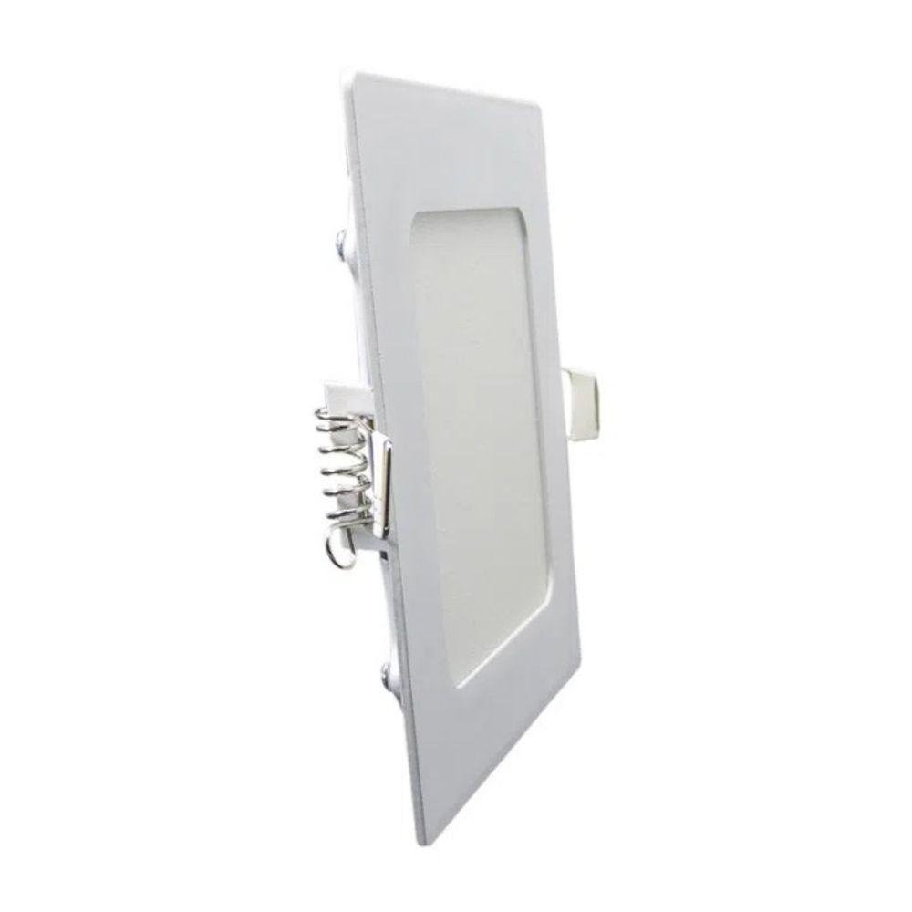 Kit 10 Painéis Led Embutir 12w Quadrado Branco Frio Bivolt - 3