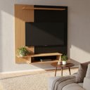 Ver imagem 2 de Painel para Tv até 42 Polegadas Mônaco Ripado com Nichos:ripado/preto