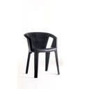 Ver imagem 1 de Cadeira para Jardim Una 72,6cm x 46cm x 42cm Preto
